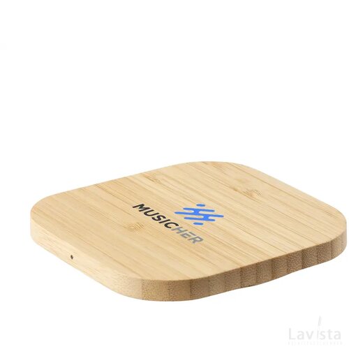 Bamboo Fsc-100% Wireless Charger 15W Draadloze Oplader Bamboe