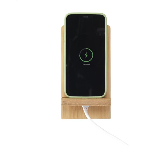Fsc Bamboo Telefoonhouder Met Oplader