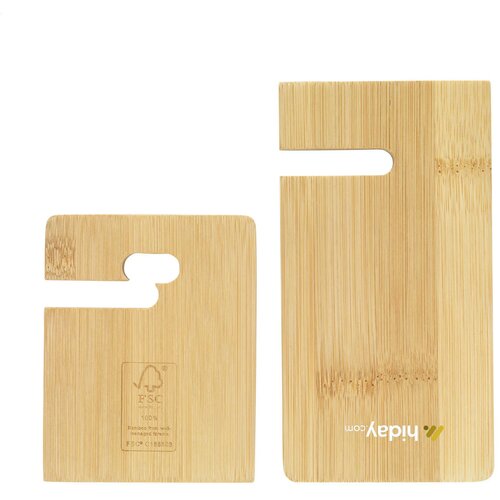 Fsc Bamboo Telefoonhouder Met Oplader