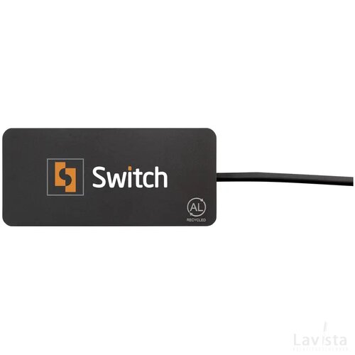 Tecco Grs Recycled Alu Usb Hub Zwart