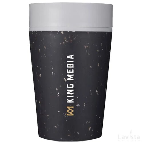 Circular&Co Recycled Coffee Cup 227 Ml Koffiebeker Grijs/Wit