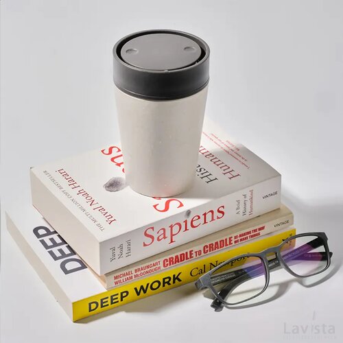 Circular&Co Recycled Coffee Cup 227 Ml Koffiebeker Grijs/Wit