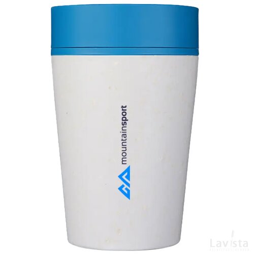 Circular&Co Recycled Coffee Cup 227 Ml Koffiebeker Wit/Pacific Blue