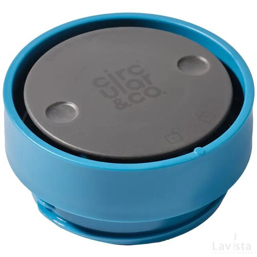 Circular&Co Recycled Coffee Cup 227 Ml Koffiebeker Wit/Pacific Blue