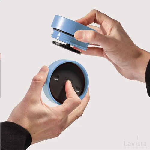 Circular&Co Recycled Coffee Cup 227 Ml Koffiebeker Grijs/Blauw