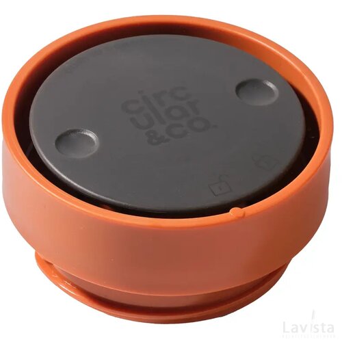 Circular&Co Recycled Coffee Cup 227 Ml Koffiebeker Grijs/Oranje