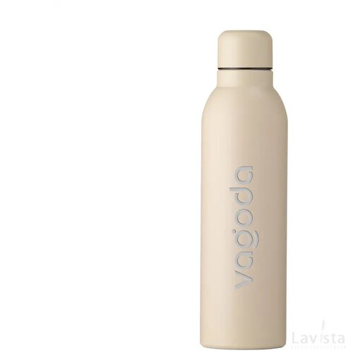 Helios Recycled Steel Bottle 470 Ml Thermosfles Beige