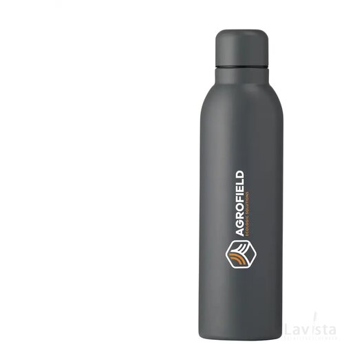 Helios Recycled Steel Bottle 470 Ml Thermosfles Grijs