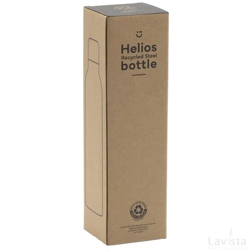 Helios Recycled Steel Bottle 470 Ml Thermosfles Zwart