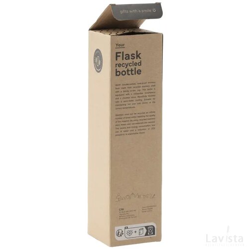 Flask Recycled Bottle 500 Ml Thermosfles Zwart