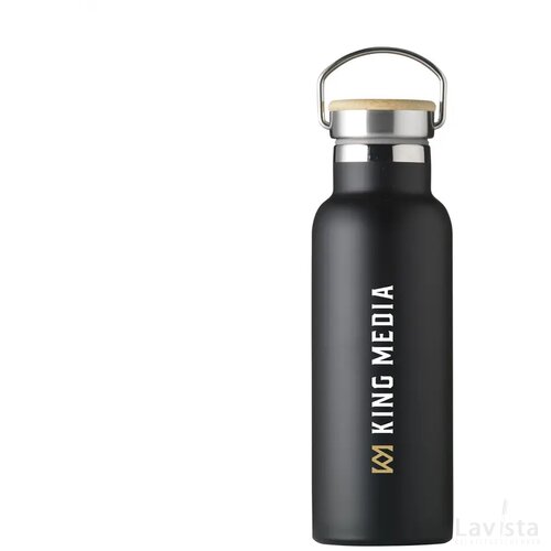 Nordvik Rcs Recycled Steel 500 Ml Drinkfles Zwart