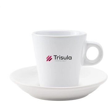 Burano mok en schotel Wit 200 ml