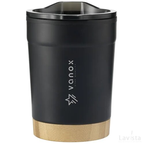 Kobe Bamboo Rcs Recycled Steel 350 Ml Koffiebeker Zwart