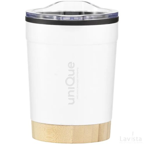 Kobe Bamboo Rcs Recycled Steel 350 Ml Koffiebeker Wit