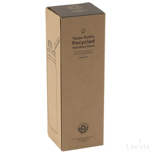 Tappo Bottle Rcs Stainless Steel Drinkfles Zwart