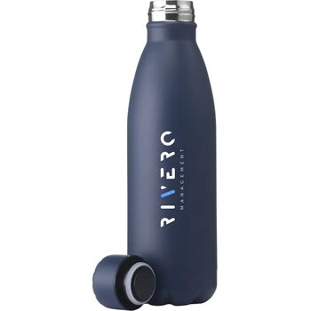 Topflask Premium Rcs Recycled Steel Drinkfles Donkerblauw