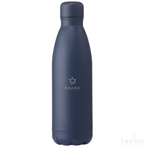 Topflask Premium Rcs Recycled Steel Drinkfles Donkerblauw
