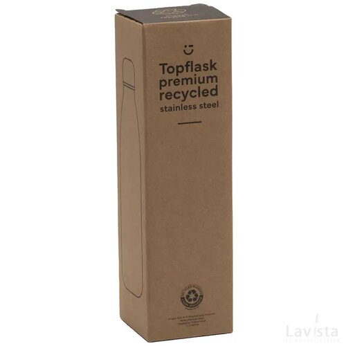 Topflask Premium Rcs Recycled Steel Drinkfles Donkergroen
