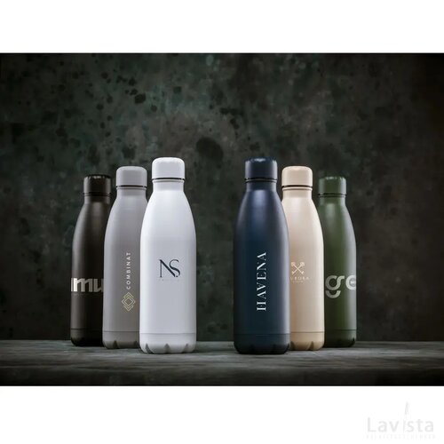 Topflask Premium Rcs Recycled Steel Drinkfles Lichtgrijs