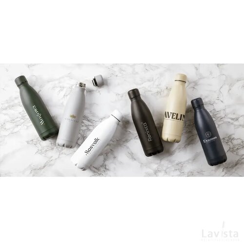 Topflask Premium Rcs Recycled Steel Drinkfles Lichtgrijs