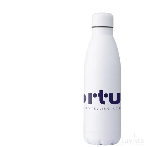 Topflask Premium Rcs Recycled Steel Drinkfles Wit