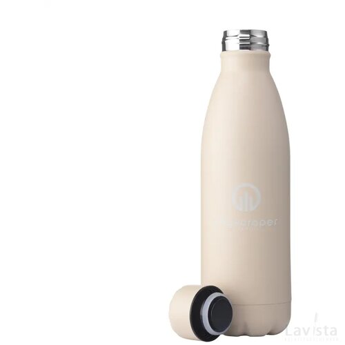Topflask Premium Rcs Recycled Steel Drinkfles Beige