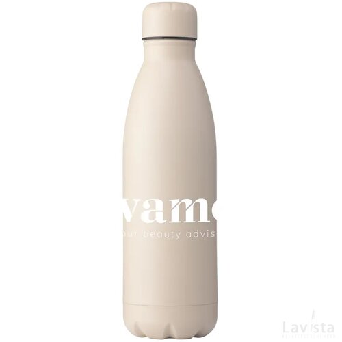 Topflask Premium Rcs Recycled Steel Drinkfles Beige