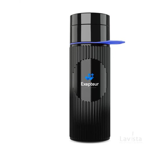 Join The Pipe Atlantis Ring Bottle Black 500 Ml Zwart/Blauw