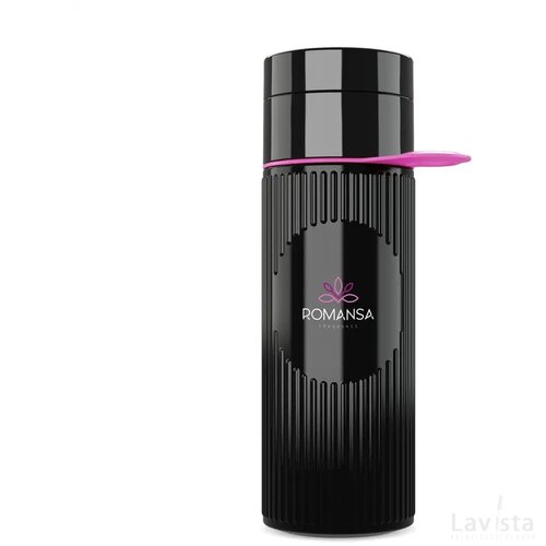 Join The Pipe Atlantis Ring Bottle Black 500 Ml Zwart/Roze