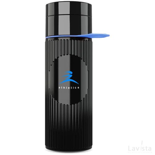 Join The Pipe Atlantis Ring Bottle Black 500 Ml Zwart/Cyaan