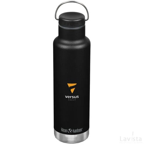 Klean Kanteen Classic Recycled Insulated Bottle 592 Ml Zwart