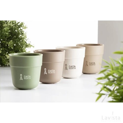 Be O Coffee Mug 220 Ml Koffiebeker Green Monstera