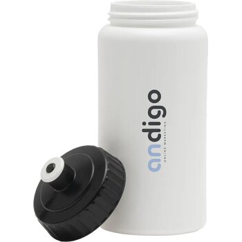 Sugarcane Bio Bidon 500 Ml Drinkfles Wit/Zwart