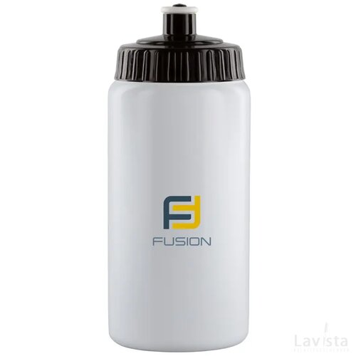 Sugarcane Bio Bidon 500 Ml Drinkfles Wit/Zwart