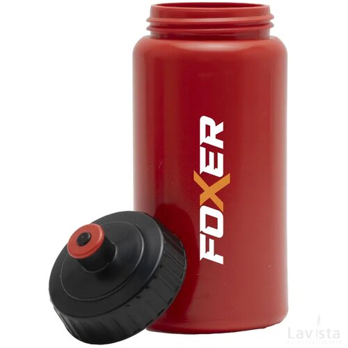 Sugarcane Bio Bidon 500 Ml Drinkfles Rood/Zwart
