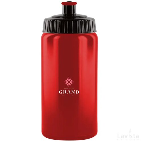 Sugarcane Bio Bidon 500 Ml Drinkfles Rood/Zwart