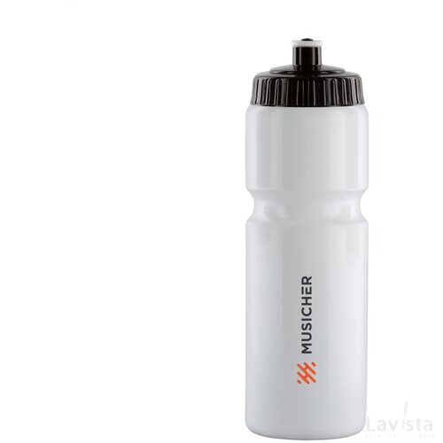 Sugarcane Bio Bidon 750 Ml Drinkfles Wit/Zwart