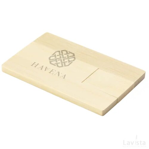 Creditcard Usb Bamboo 8 Gb Bamboe
