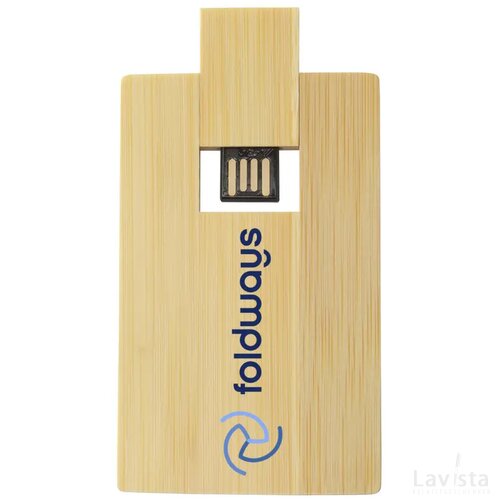 Creditcard Usb Bamboo 16 Gb Bamboe