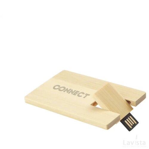 Creditcard Usb Bamboo 16 Gb Bamboe