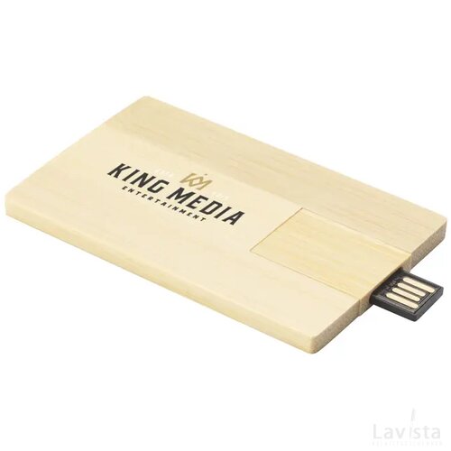 Creditcard Usb Bamboo 16 Gb Bamboe