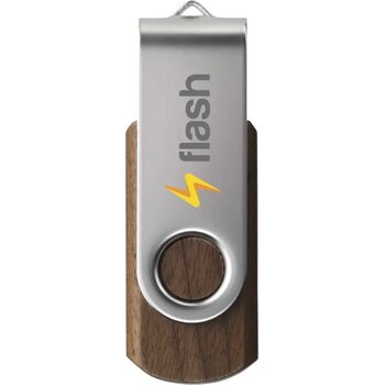 Usb Twist Woody 8 Gb Walnoten Hout
