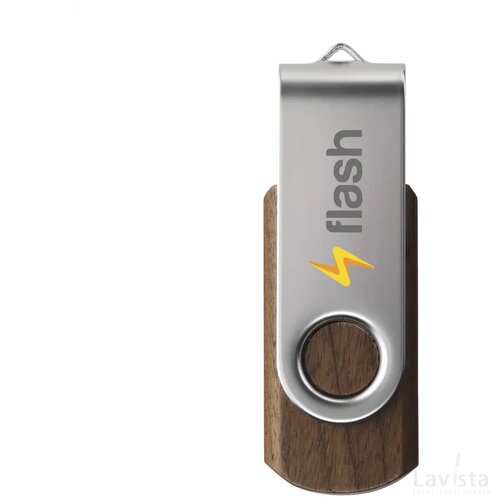 Usb Twist Woody 8 Gb Walnoten Hout