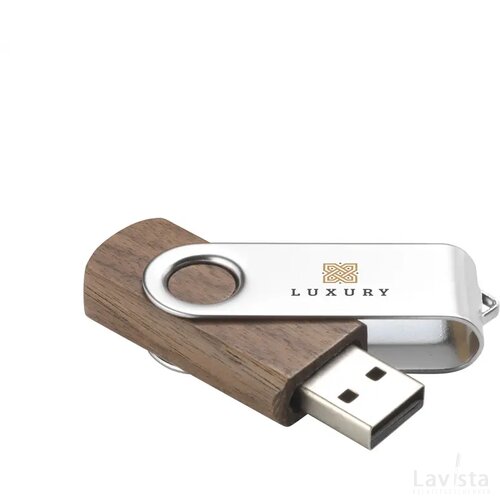 Usb Twist Woody 16 Gb Walnoten Hout