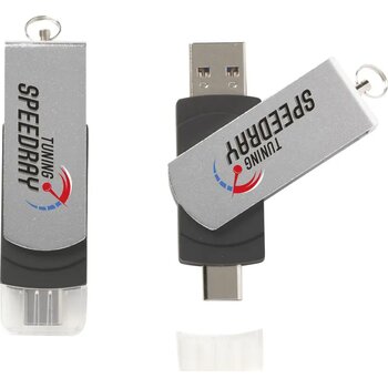 Usb Dual Connect 3.0 - Type-C 32 Gb Zwart