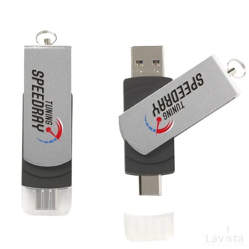 Usb Dual Connect 3.0 - Type-C 32 Gb Zwart