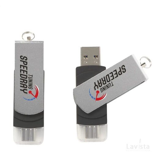 Usb Dual Connect 3.0 - Type-C 32 Gb Zwart