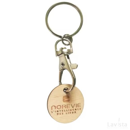 Houten winkelwagenmuntjes
