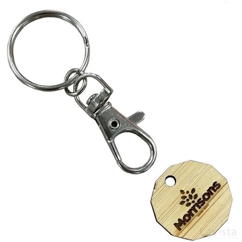 Houten winkelwagenmuntjes
