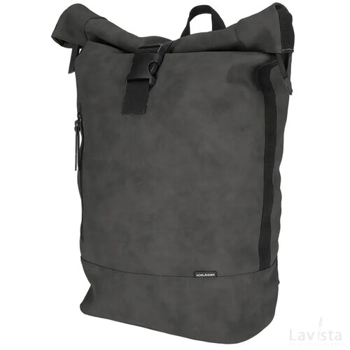 NORLÄNDER Nubuck Rol Rugtas Grijs